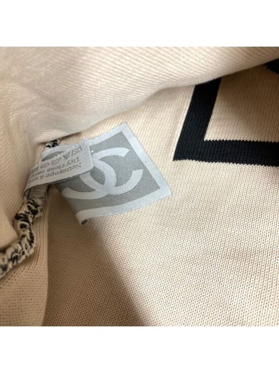 Chanel Backpack CC Logo Cotton Black main image 5